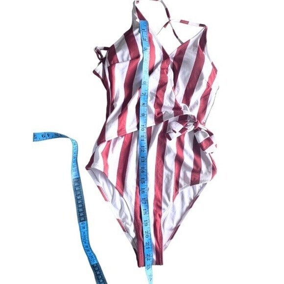 Women's Swimsuit Cupshe striped one piece red and white size S. - Picture 7 of 7